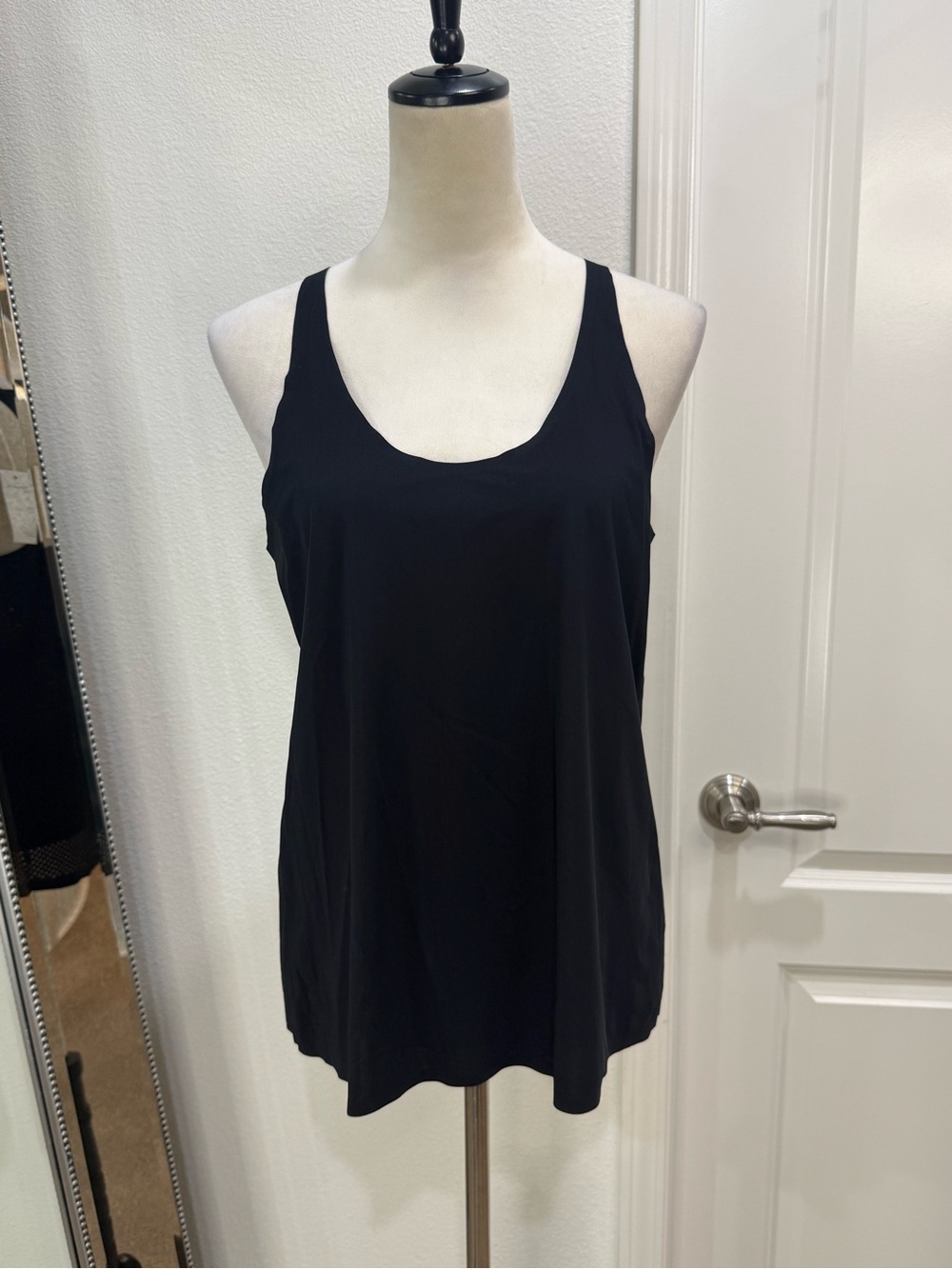 ADAY Black Relaxed Scoop Neck Tank